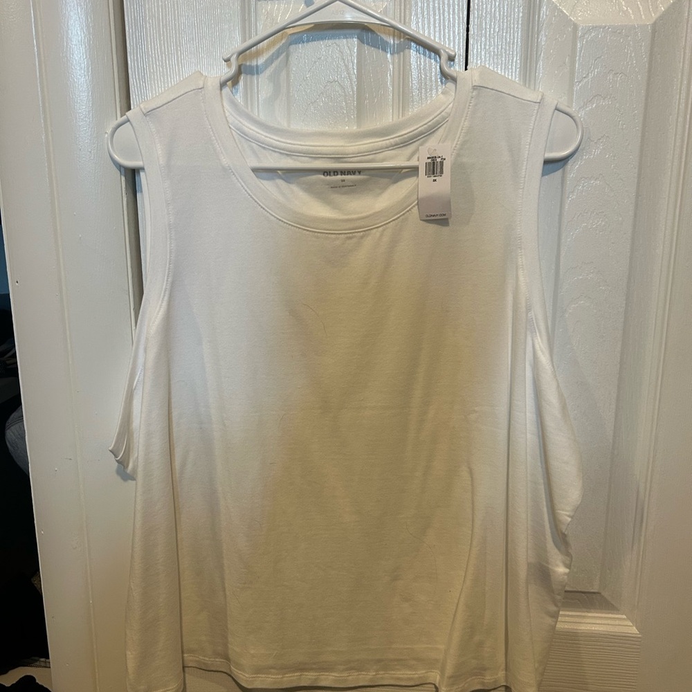 Old Navy Women's “Bestee” White Tank Top